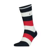 Cable Rugby Navy/Red Sokken Tommy Hilfiger , Multicolor , Unisex