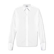 Gestreept overhemd Dolce & Gabbana , White , Heren