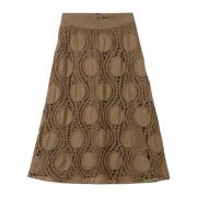 Midi Skirts Luisa Cerano , Brown , Dames