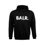 Zwart Hoodie Balr. , Black , Heren