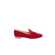 Pre-owned Velvet flats Gianvito Rossi Pre-owned , Red , Dames