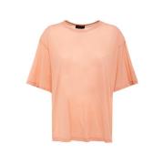 T-Shirts Roberto Collina , Pink , Dames