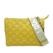 Pre-owned Leather crossbody-bags Louis Vuitton Vintage , Yellow , Dame...