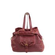Pre-owned Leather handbags Jérôme Dreyfuss Pre-owned , Red , Dames