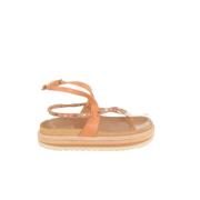 Pre-owned Leather sandals Isabel Marant Pre-owned , Beige , Dames