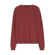 Round-neck Knitwear Max Mara , Red , Dames