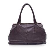 Pre-owned Leather totes Bottega Veneta Vintage , Brown , Dames