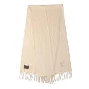 Pre-owned Cashmere scarves Louis Vuitton Vintage , Beige , Dames