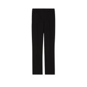 Straight Trousers Max Mara , Black , Dames