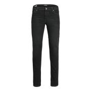 Klassieke Slim Fit Tapered Leg Jeans Jack & Jones , Black , Heren