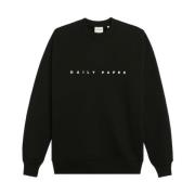 Katoenen sweatshirt voor dagelijks comfort Daily Paper , Black , Heren