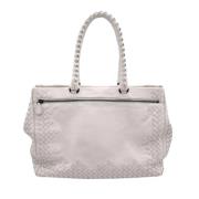 Pre-owned Leather shoulder-bags Bottega Veneta Vintage , White , Dames