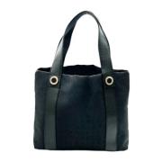 Pre-owned Canvas totes Bvlgari Vintage , Black , Dames