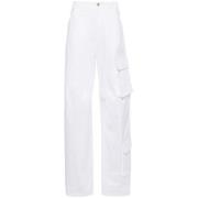 Wide Trousers Darkpark , White , Dames