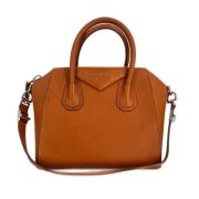 Pre-owned Leather handbags Givenchy Pre-owned , Orange , Dames