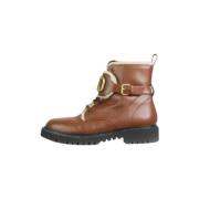 Pre-owned Leather boots Valentino Vintage , Brown , Dames