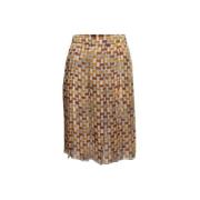 Pre-owned Silk bottoms Prada Vintage , Brown , Dames