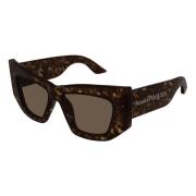 Zonnebril Alexander McQueen , Brown , Dames