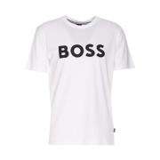 Exclusief Heren Korte Mouw T-shirt Boss , White , Heren
