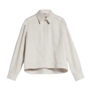 Katoenen Raschel Shirt Max Mara , Beige , Dames