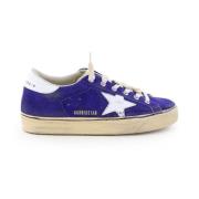 Paarse Suède Sneakers Golden Goose , Blue , Dames