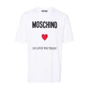 T-Shirts Moschino , White , Heren