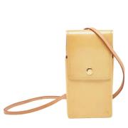 Pre-owned Leather shoulder-bags Louis Vuitton Vintage , Yellow , Dames