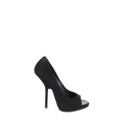 Pre-owned Suede heels Giuseppe Zanotti Pre-owned , Black , Dames