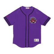 NBA Vintage Logo Katoenen Shirt Mitchell & Ness , Purple , Heren