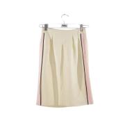 Pre-owned Polyester bottoms Fendi Vintage , Beige , Dames