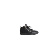 Pre-owned Leather sneakers Giuseppe Zanotti Pre-owned , Black , Dames