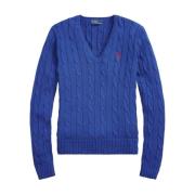 V-neck Knitwear Ralph Lauren , Blue , Dames