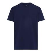 Australisch Katoenen Jersey T-shirt Boggi Milano , Blue , Heren