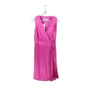 Pre-owned Silk dresses Yves Saint Laurent Vintage , Pink , Dames