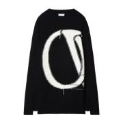 Round-neck Knitwear Off White , Black , Heren