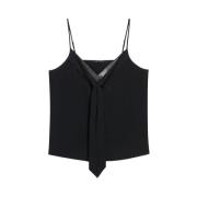 Zijden Top Luisa Cerano , Black , Dames