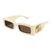 Stijlvolle Gg1425S Zonnebril Gucci , Beige , Dames