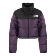 Down Jackets The North Face , Purple , Dames
