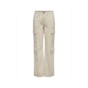 Tapered Trousers Only , Gray , Dames