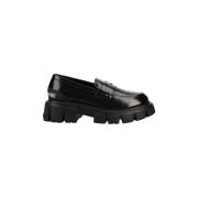 Dames leren mocassins Love Moschino , Black , Dames