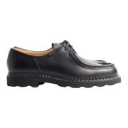 Handgemaakte Zwarte Leren Derby Schoenen Paraboot , Black , Heren