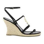 Capri Miller Leren Sandalen Tory Burch , Black , Dames