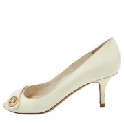 Pre-owned Leather heels Dior Vintage , Beige , Dames