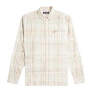 Geruite Tartan Lange Mouw Overhemd Fred Perry , Multicolor , Heren