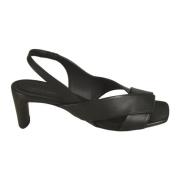 High Heel Sandals DEL Carlo , Black , Dames