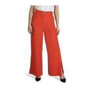 Wide Trousers Armani Exchange , Red , Dames