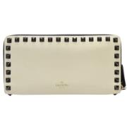 Pre-owned Leather wallets Valentino Vintage , White , Dames