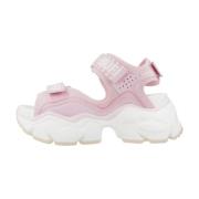 Flat Sandals Buffalo , Pink , Dames