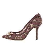 Pre-owned Lace heels Dolce & Gabbana Pre-owned , Brown , Dames
