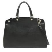 Pre-owned Leather handbags Louis Vuitton Vintage , Black , Dames